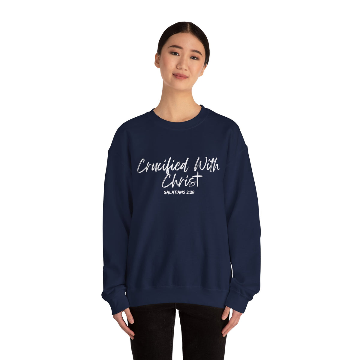 Crucified With Christ- Unisex Heavy Blend™ Crewneck Sweatshirt