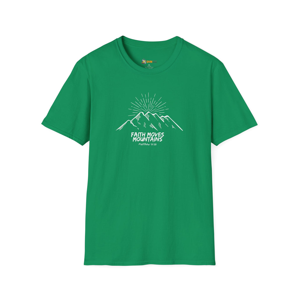 Faith Moves Mountains- Unisex Softstyle T-Shirt