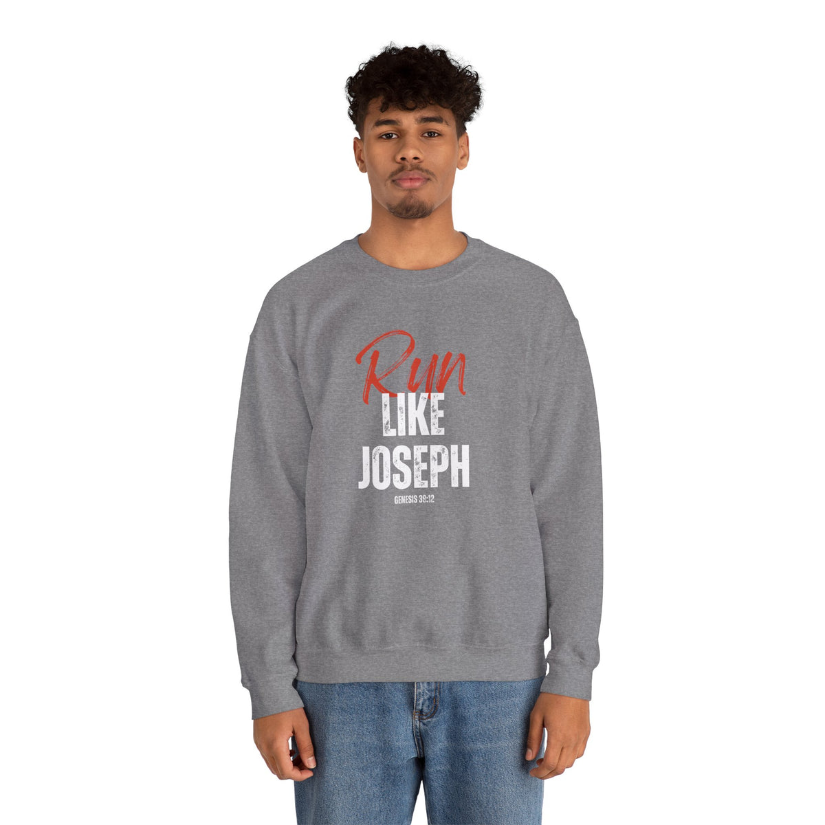 Run Like Joseph- Unisex Heavy Blend™ Crewneck Sweatshirt