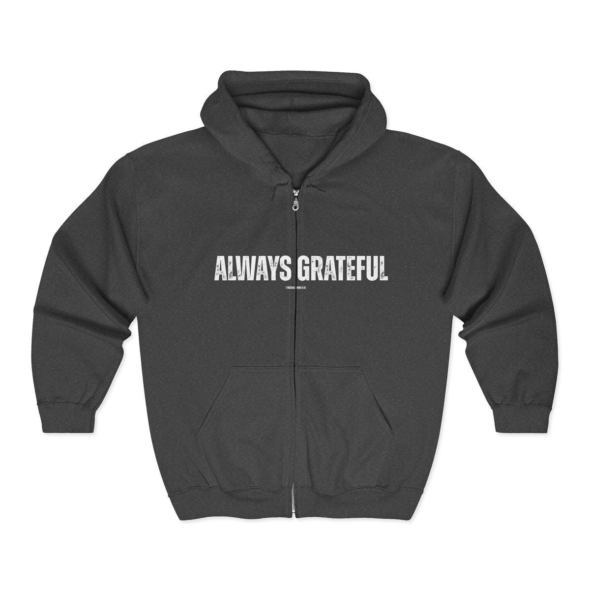 Always Grateful | Men's Heavy Blend™ Full Zip Hooded Sweatshirt