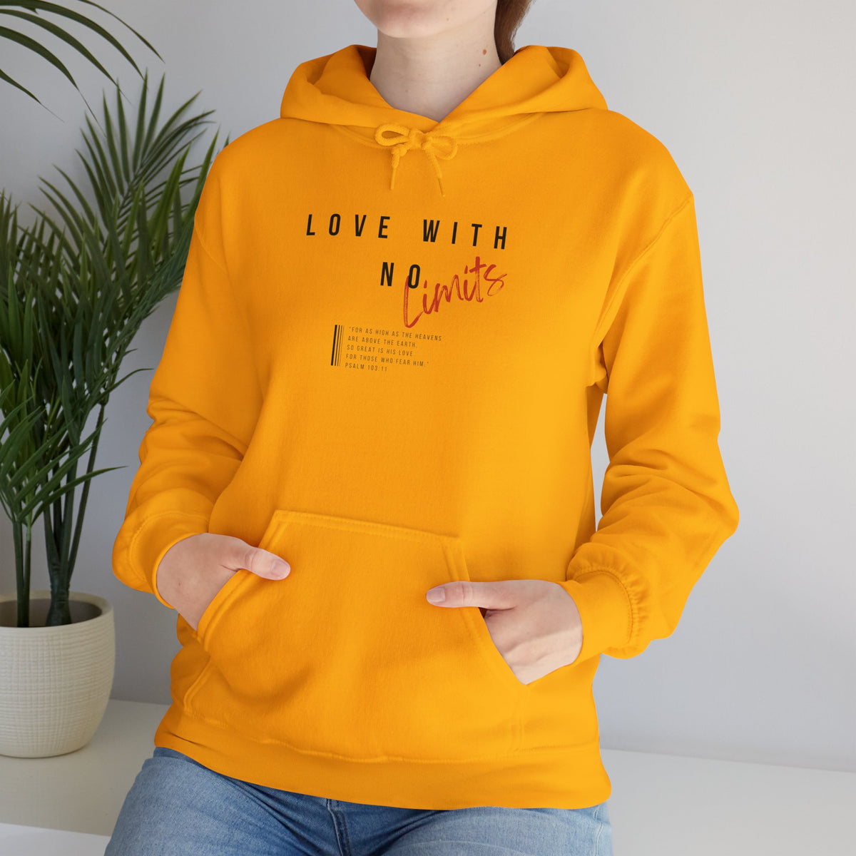 "Love With No Limits" Unisex Heavy Blend™ Hooded Sweatshirt