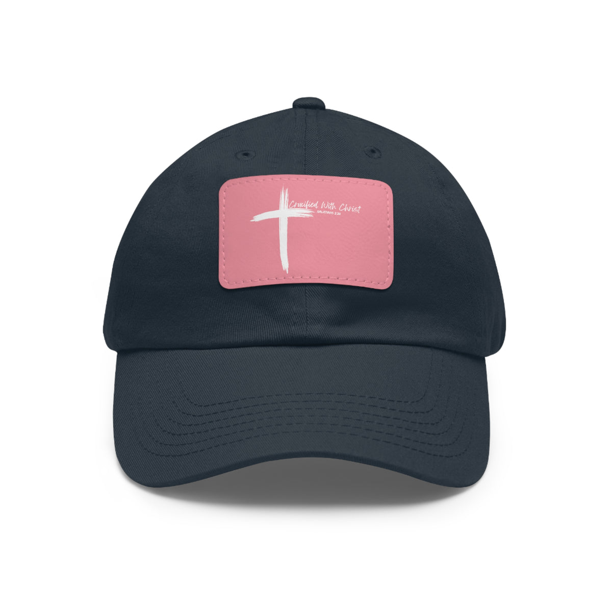 Crucified With Christ Ver.2- Dad Hat with Leather Patch (Rectangle)