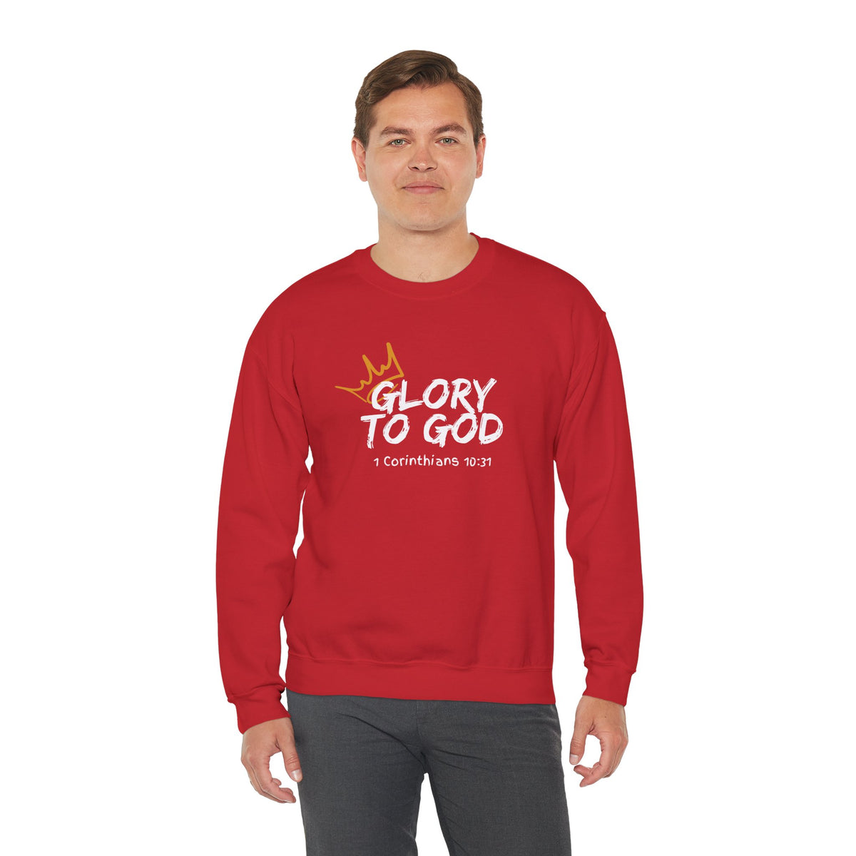 Glory To God- Unisex Heavy Blend™ Crewneck Sweatshirt