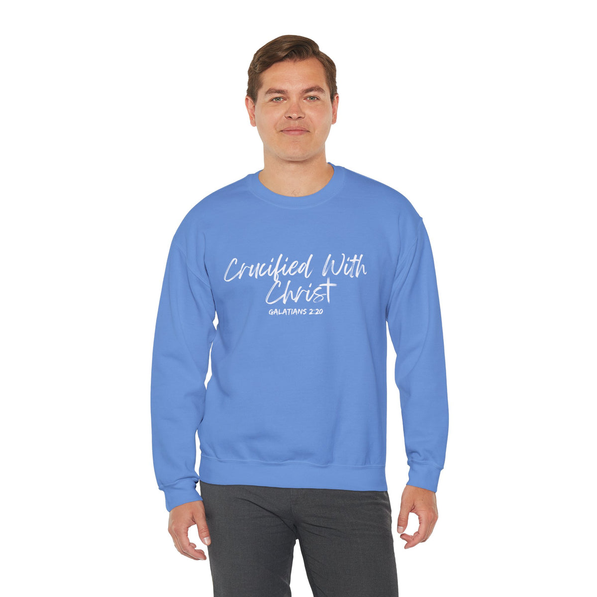 Crucified With Christ- Unisex Heavy Blend™ Crewneck Sweatshirt