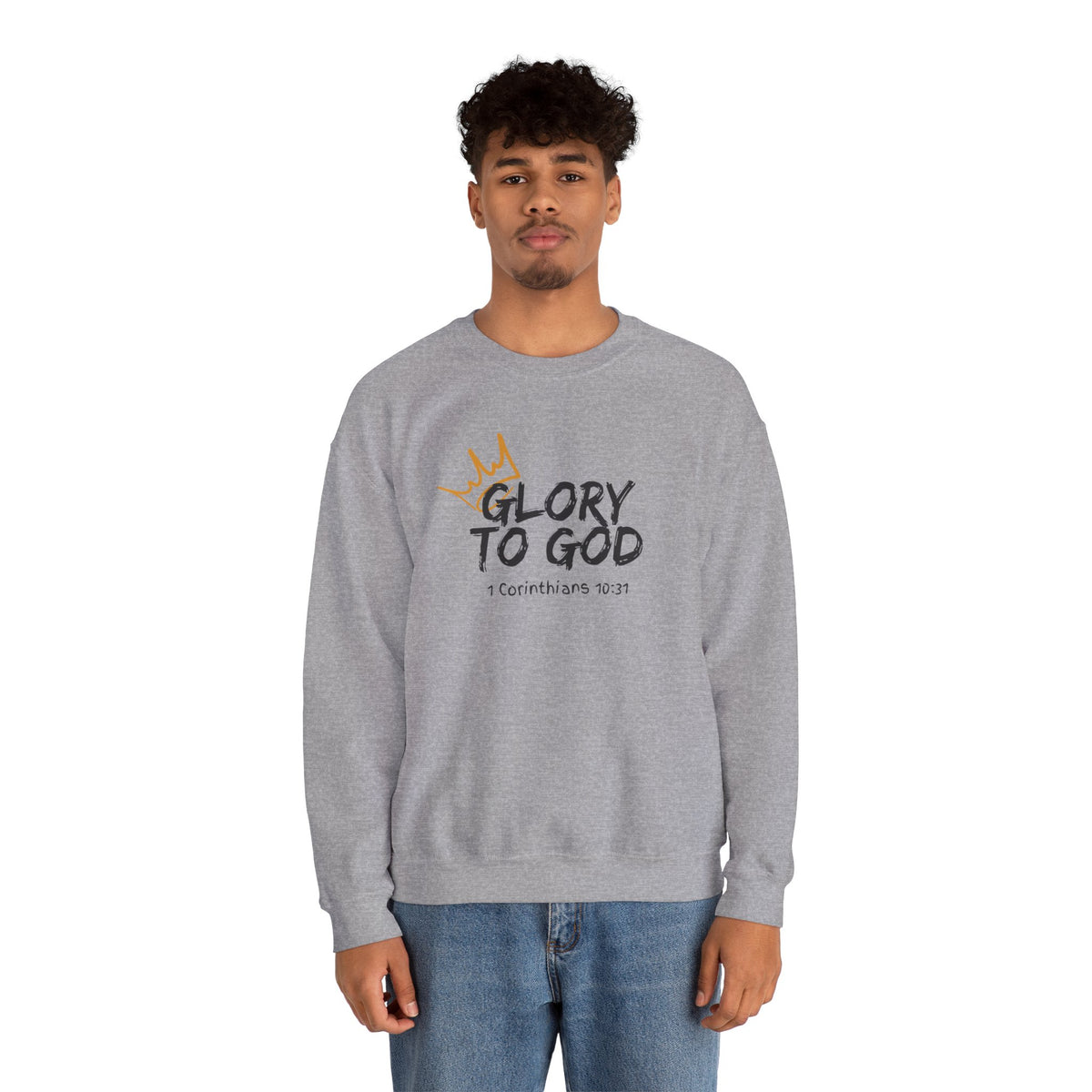 Glory To God- Unisex Heavy Blend™ Crewneck Sweatshirt