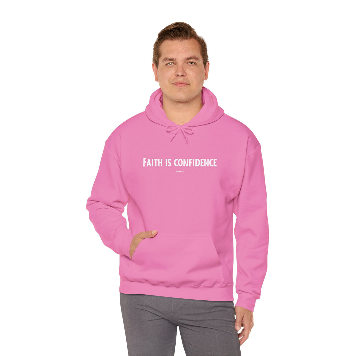 Faith is Confidence Christian Hoodie – Faith-Based Christmas Wear | Unisex Heavy Blend™ Hooded Sweatshirt