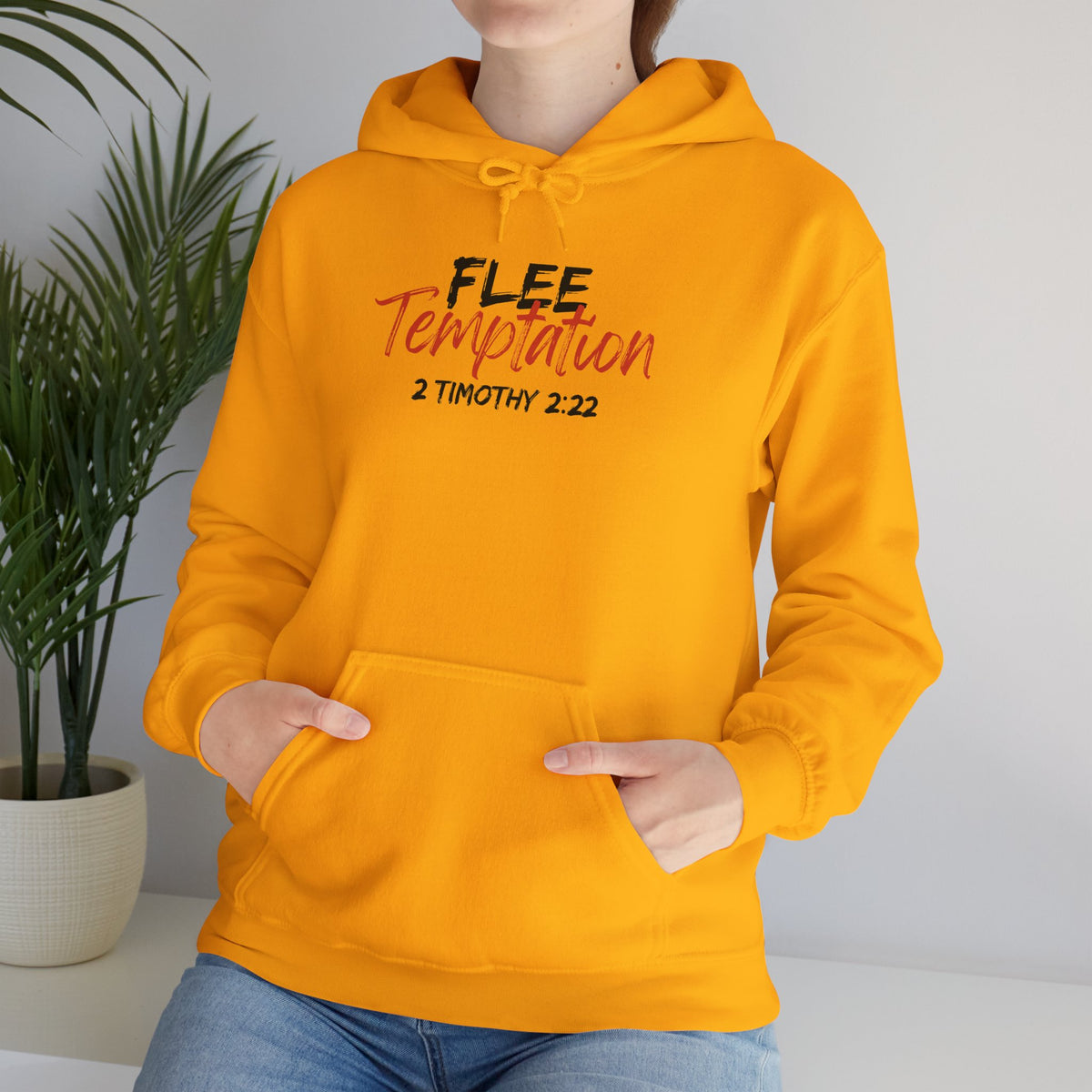 "Flee Temptation" Unisex Heavy Blend™ Hooded Sweatshirt