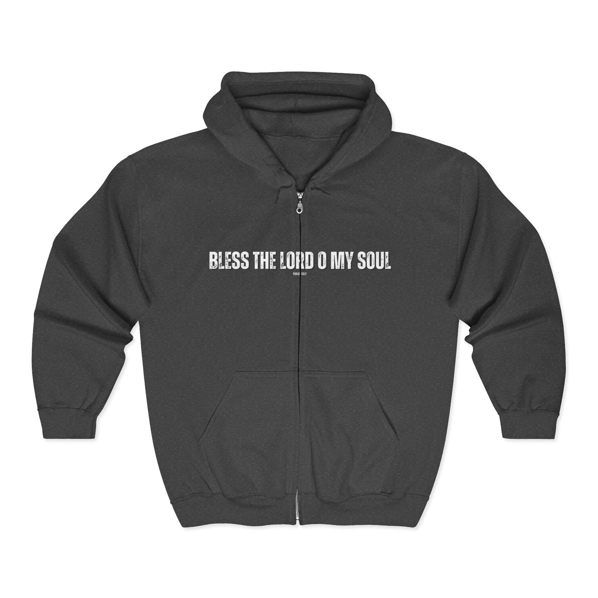 Bless The Lord O My Soul | Men's Heavy Blend™ Full Zip Hooded Sweatshirt