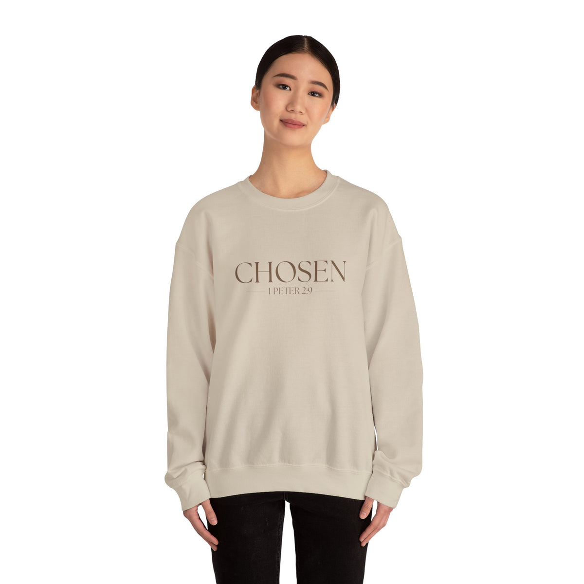 Chosen Christian Sweatshirt – 1 Peter 2:9 Wear Your Faith - Unisex Heavy Blend™ Crewneck Sweatshirt