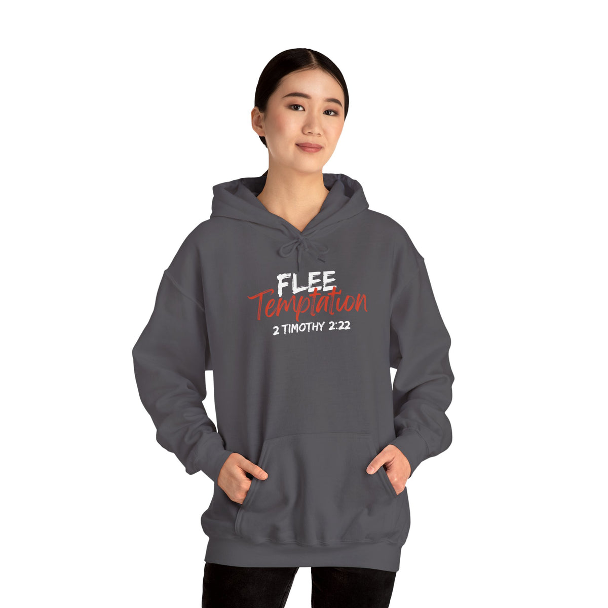 "Flee Temptation" Unisex Heavy Blend™ Hooded Sweatshirt