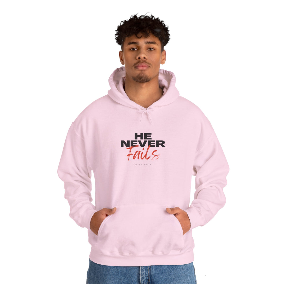 He Never Fails- Unisex Heavy Blend™ Hooded Sweatshirt