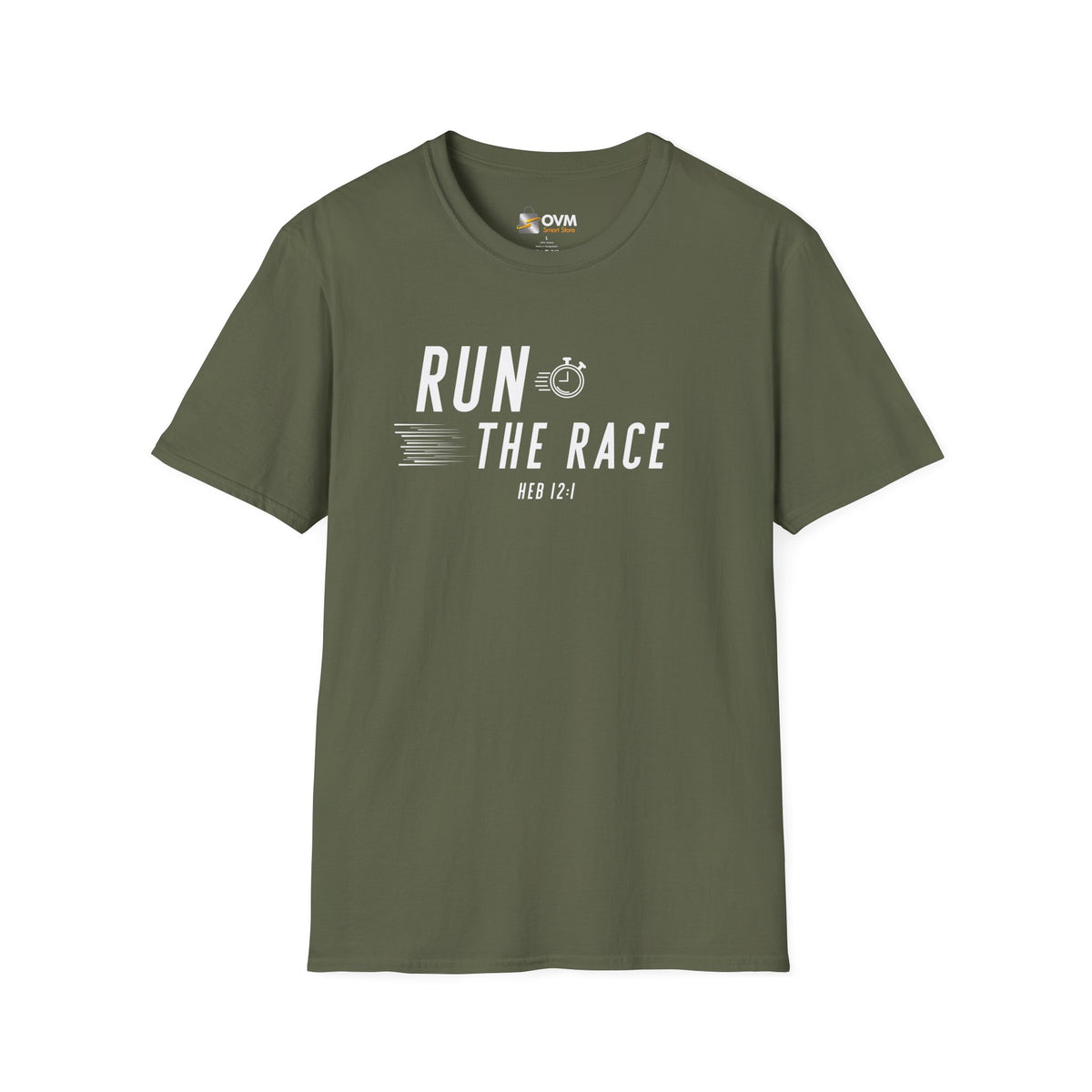 Run the Race Christian T-Shirt – Hebrews 12:1 Faith Apparel
