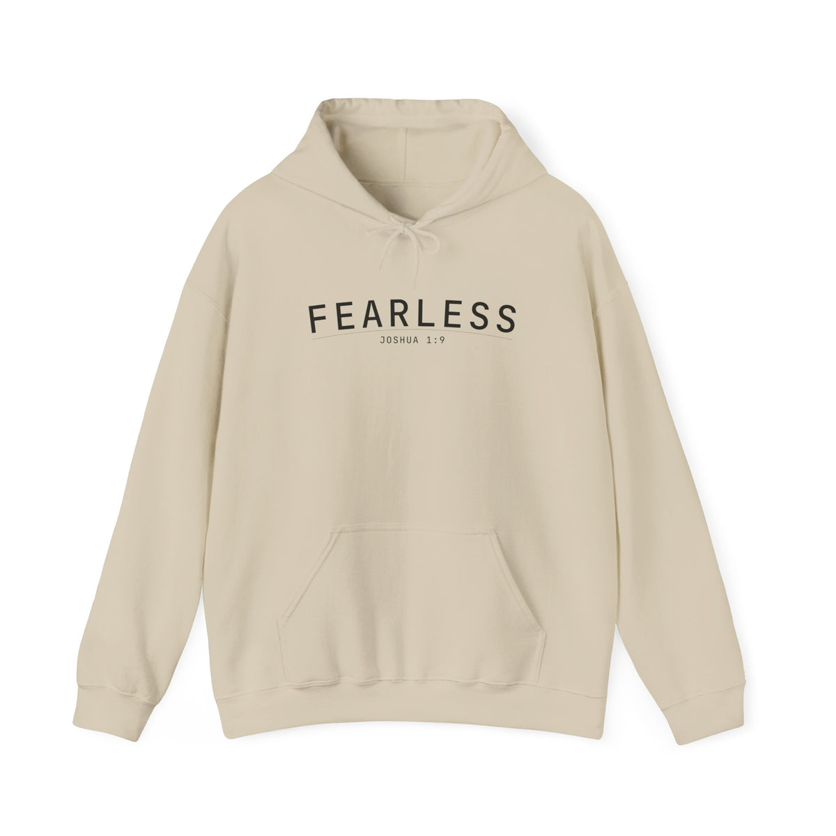 Fearless Christian Hoodie – Joshua 1:9 Faith Comfort Wear