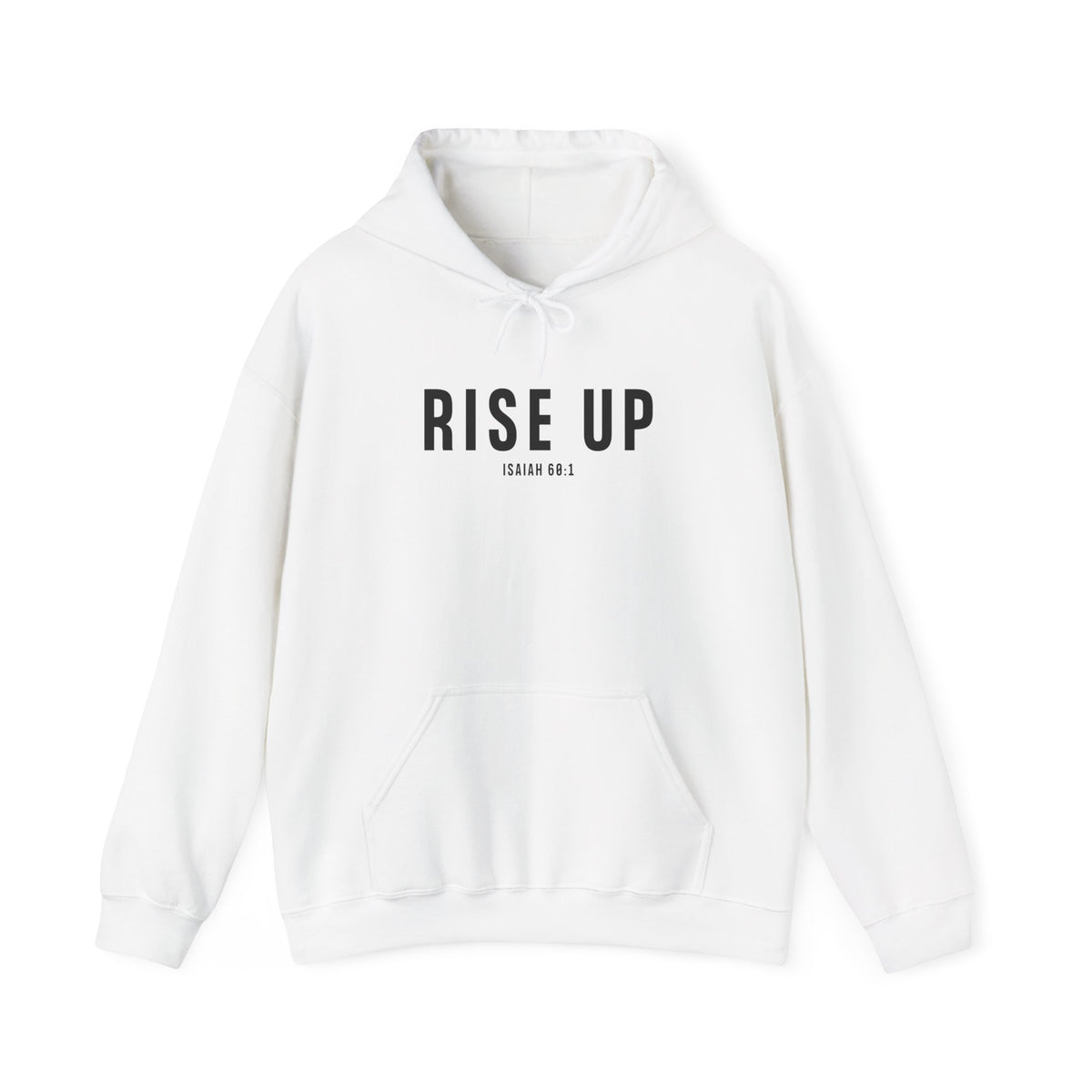 Rise Up Christian Hoodie – Isaiah 60:1 Faith Comfort Wear