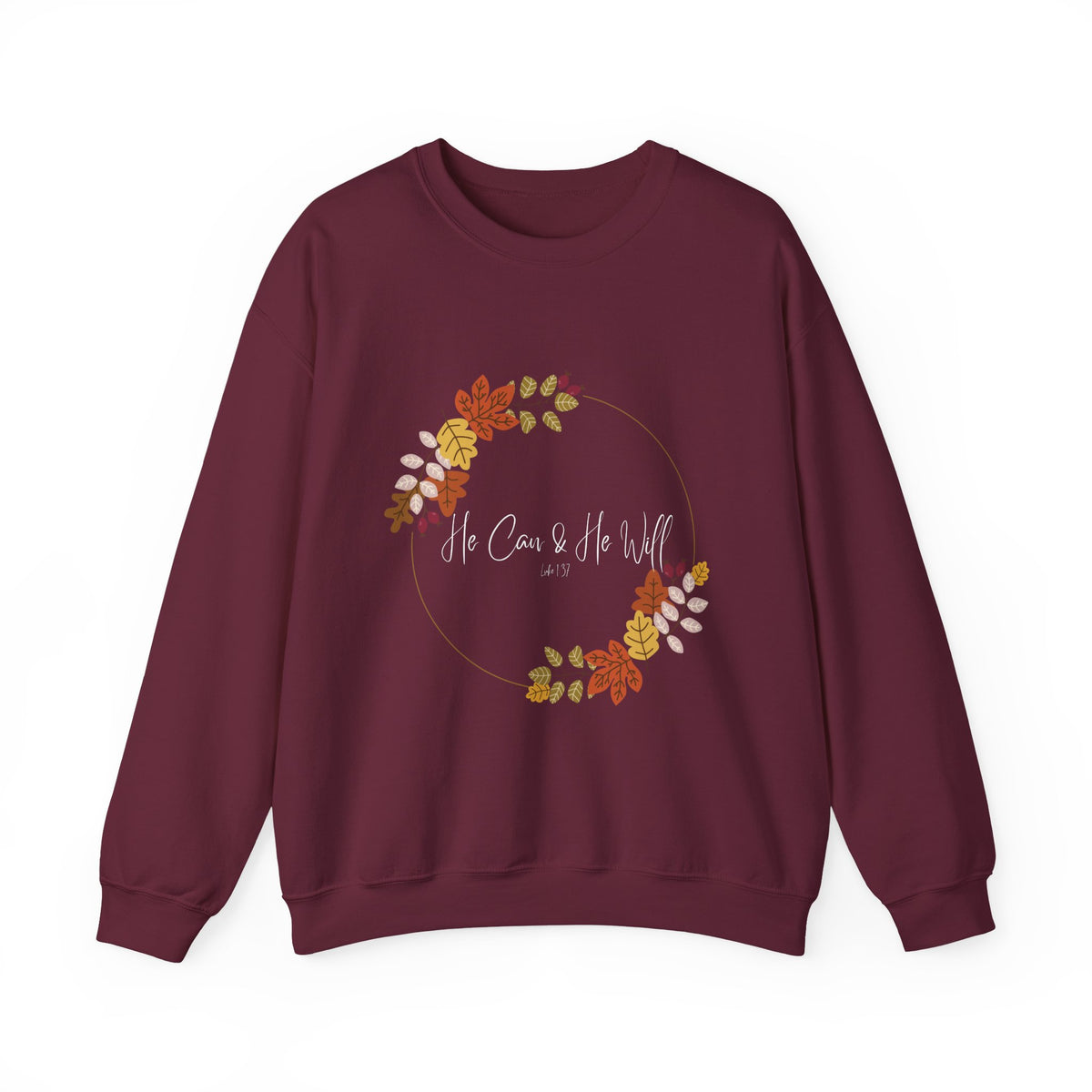 He Can & He Will | Ladies' Heavy Blend™ Crewneck Sweatshirt