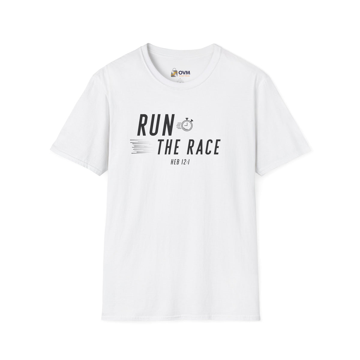 Run the Race Christian T-Shirt – Hebrews 12:1 Faith Apparel
