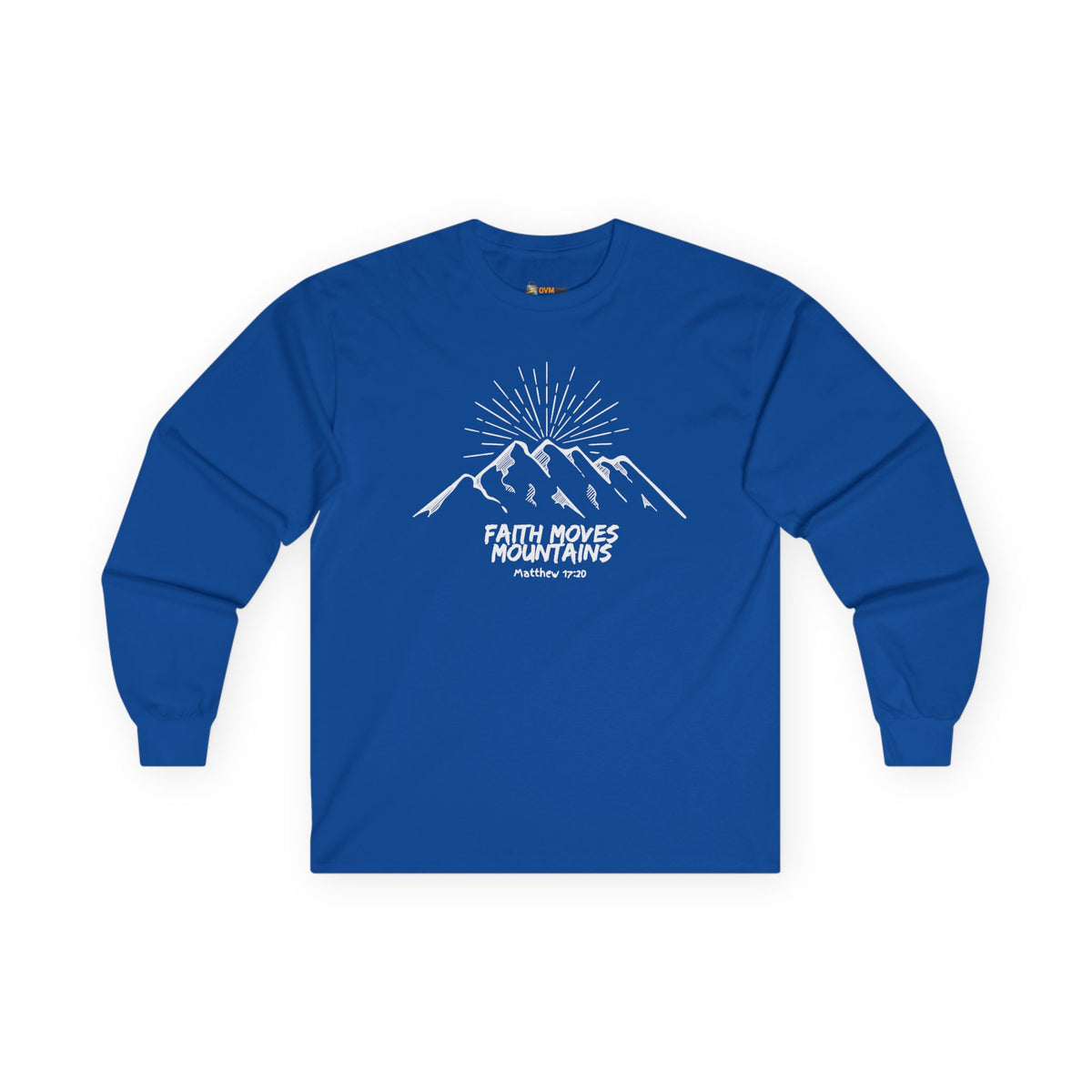 Faith Moves Mountains- Unisex Ultra Cotton Long Sleeve Tee