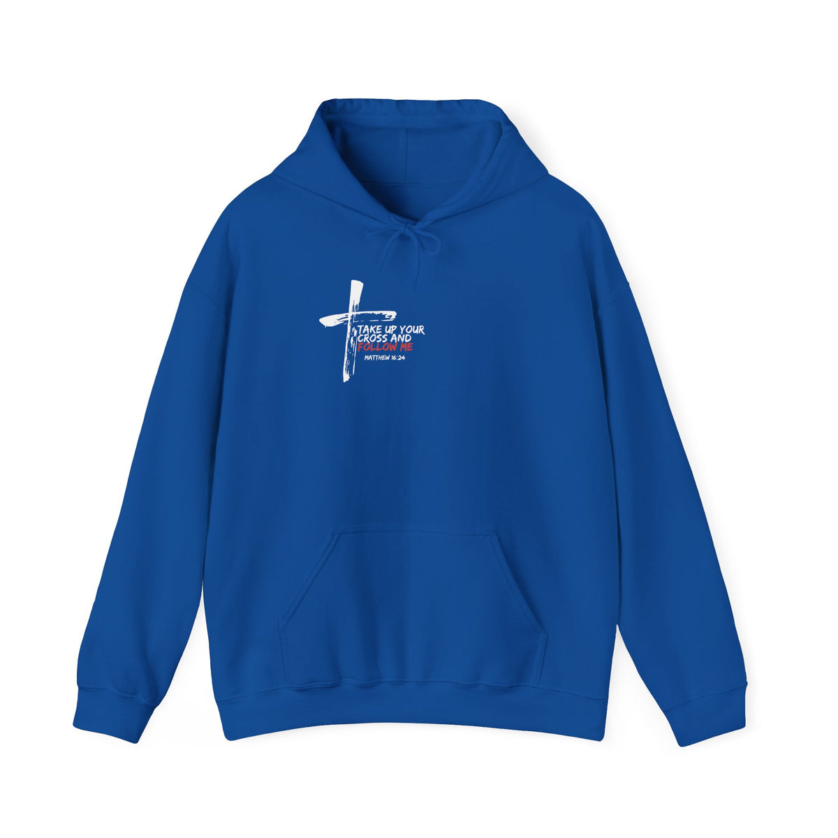 Take Up Your Cross and Follow Me Unisex Heavy Blend™ Hooded Sweatshirt