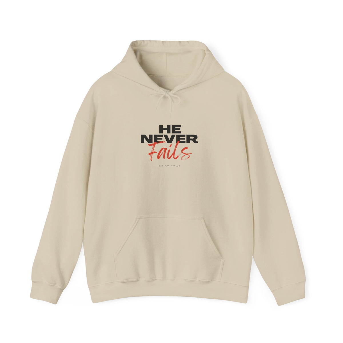 He Never Fails- Unisex Heavy Blend™ Hooded Sweatshirt