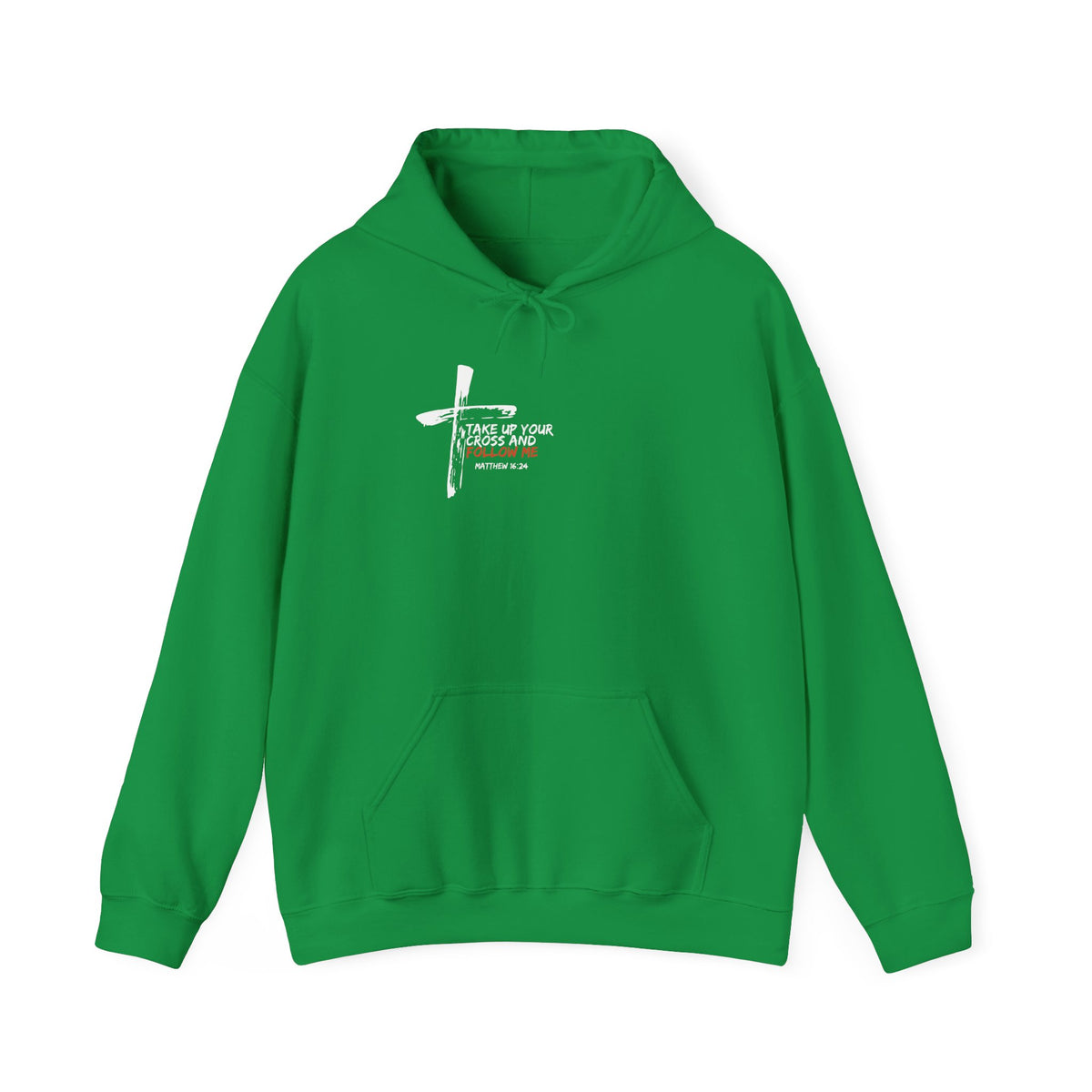 "Take Up Your Cross and Follow Me" Unisex Heavy Blend™ Hooded Sweatshirt