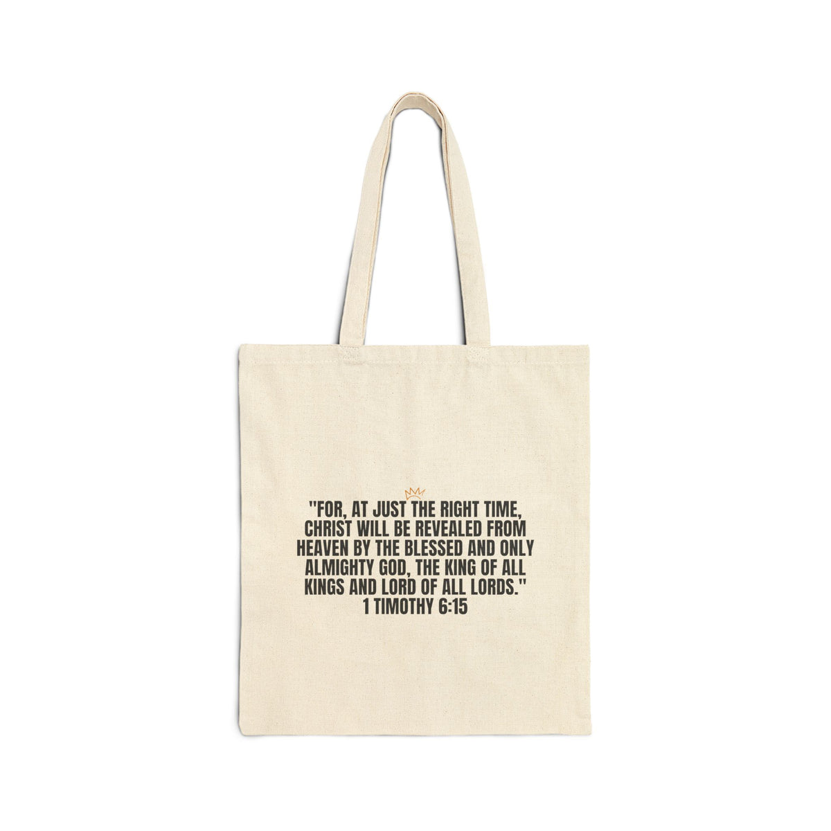 King of Kings | Cotton Canvas Tote Bag