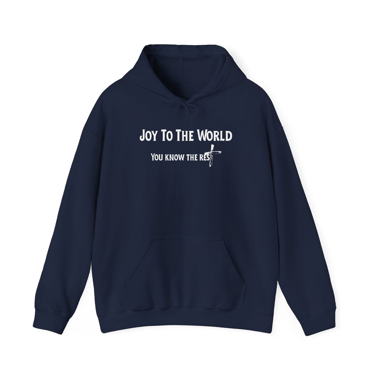Joy to the World Christian Hoodie – Faith-Based Christmas Wear | Unisex Heavy Blend™ Hooded Sweatshirt