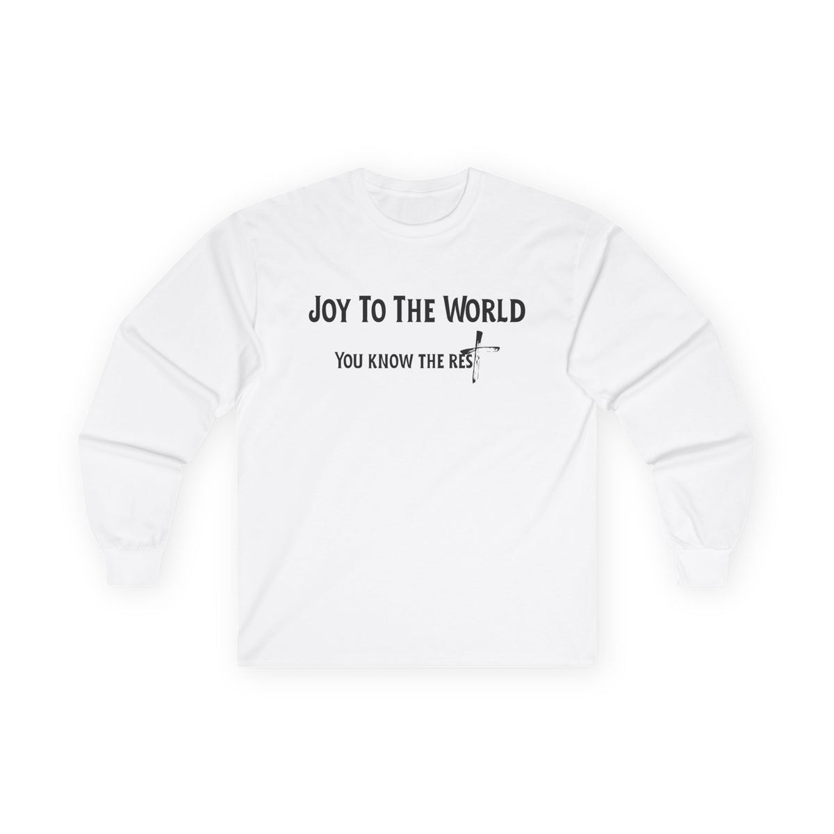 Joy to the World Christian Long Sleeve T-Shirt – Faith-Inspired Holiday Apparel | Unisex Ultra Cotton Long Sleeve Tee