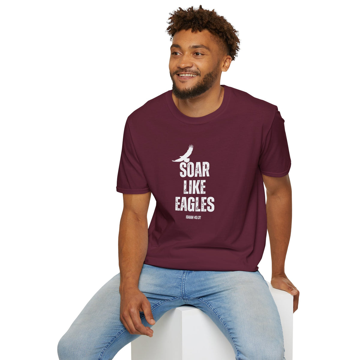 "Soar Like Eagles" Unisex Softstyle T-Shirt