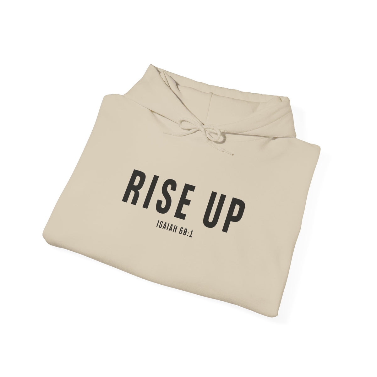 Rise Up Christian Hoodie – Isaiah 60:1 Faith Comfort Wear