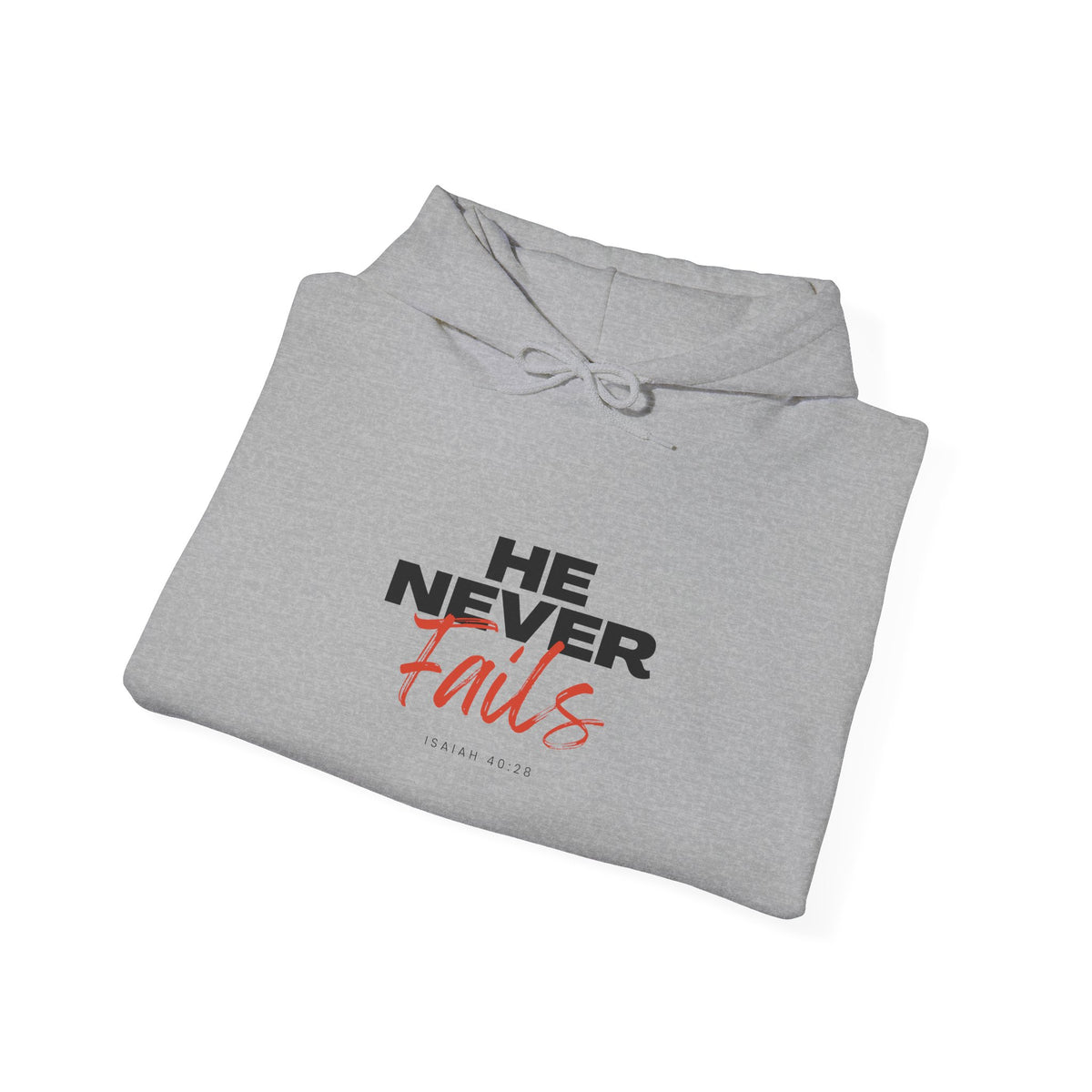 "He Never Fails" Unisex Heavy Blend™ Hooded Sweatshirt