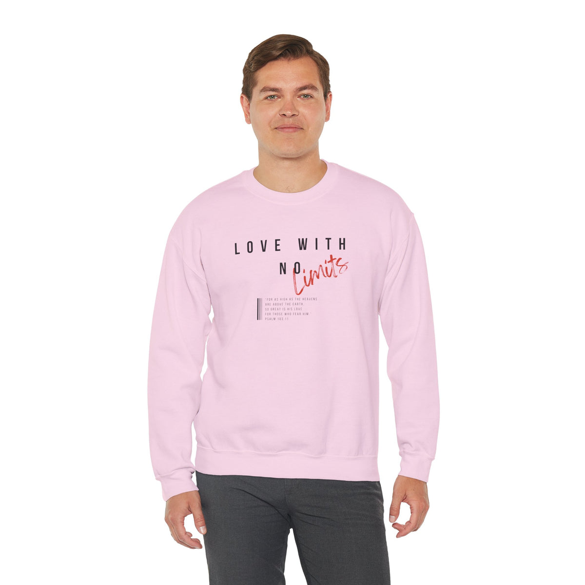 Love With No Limits- Unisex Heavy Blend™ Crewneck Sweatshirt