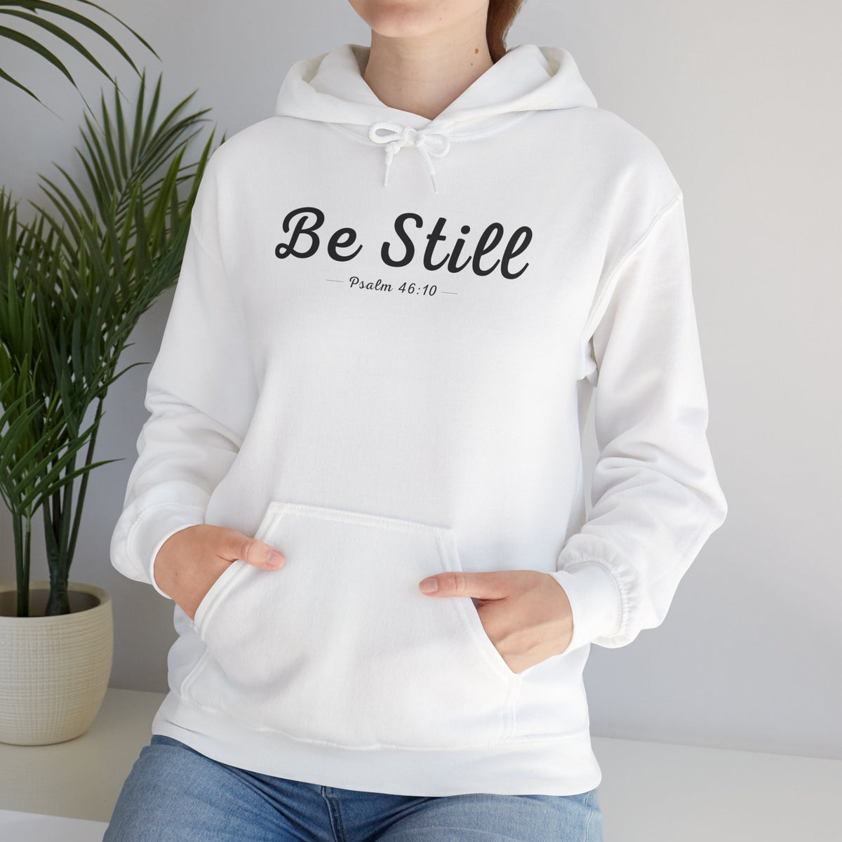 Be Still Christian Hoodie – Psalm 46:10 Faith Comfort Wear