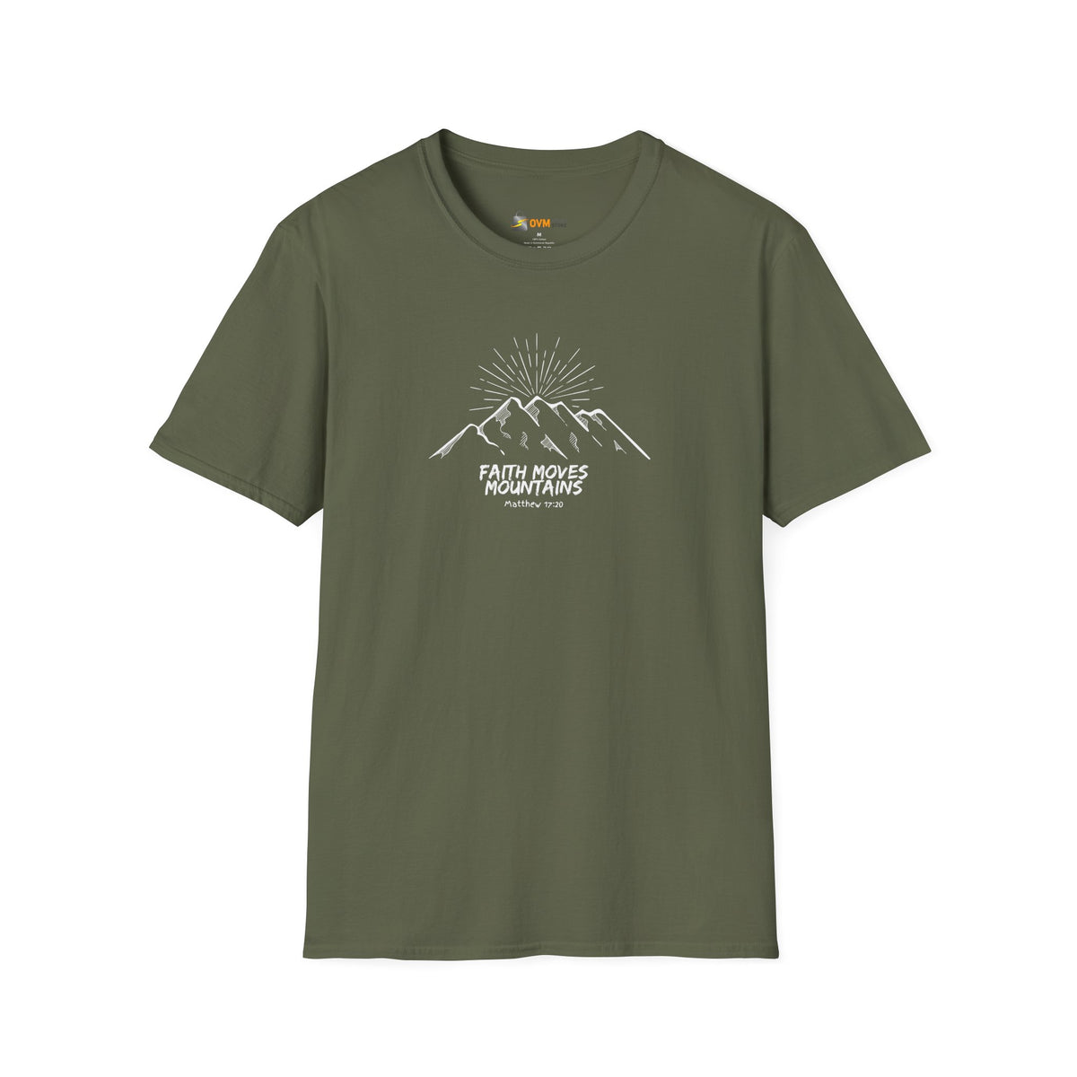 Faith Moves Mountains- Unisex Softstyle T-Shirt