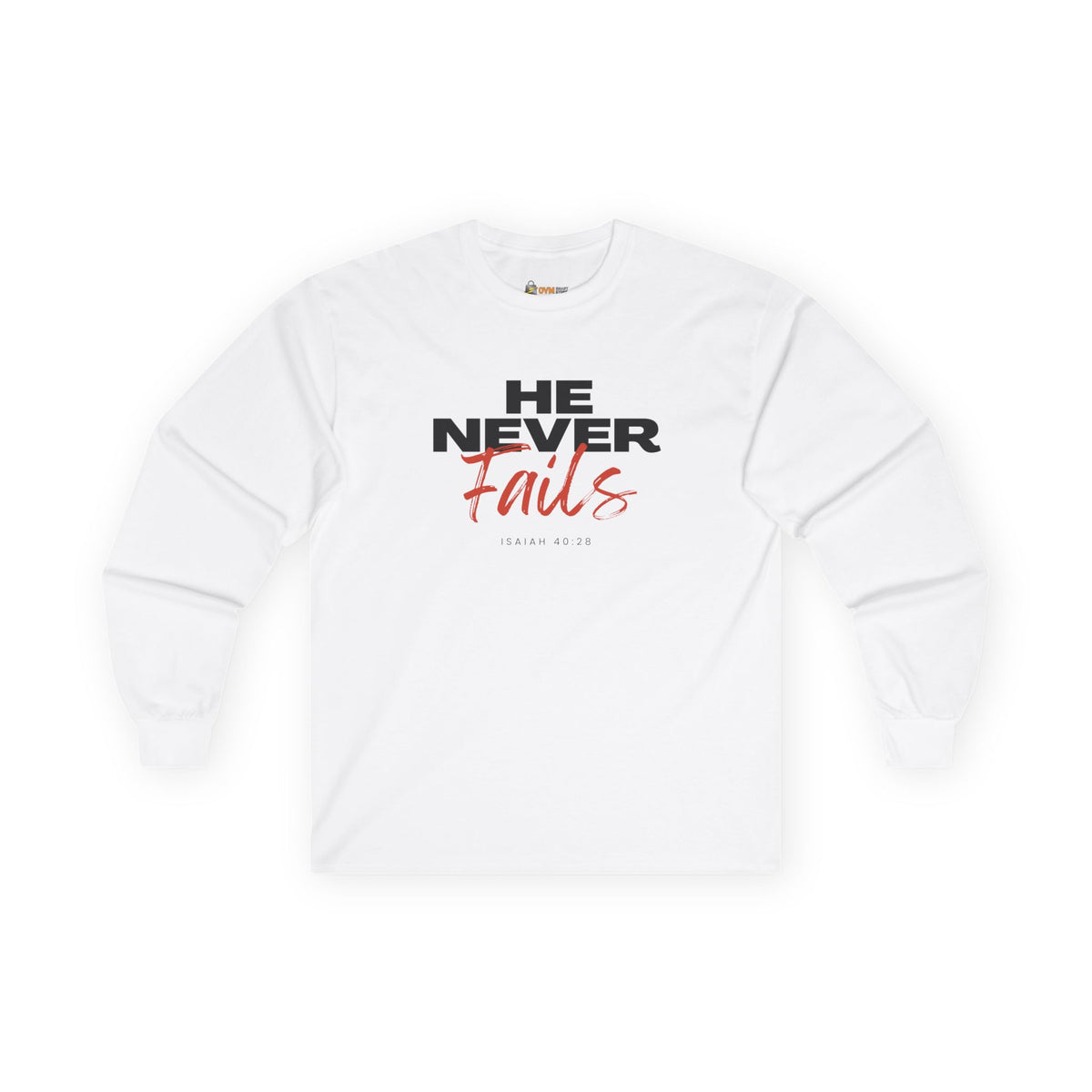 He Never Fails- Unisex Ultra Cotton Long Sleeve Tee