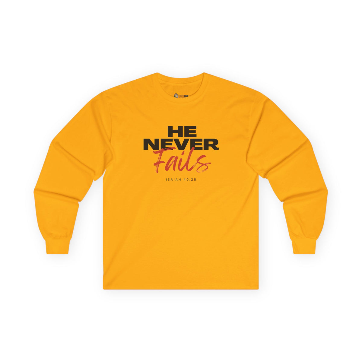 He Never Fails- Unisex Ultra Cotton Long Sleeve Tee
