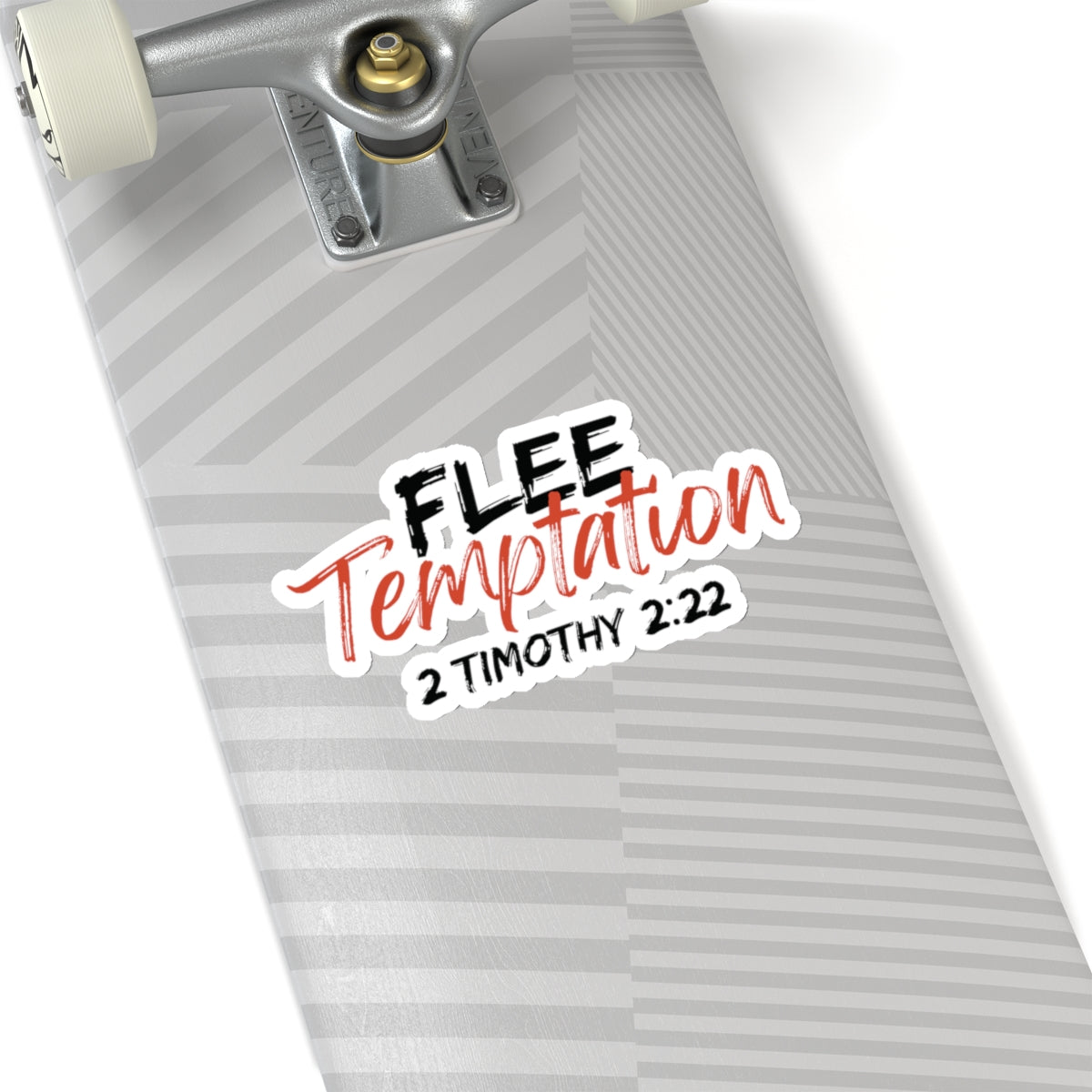 Flee Temptation- Kiss-Cut Stickers