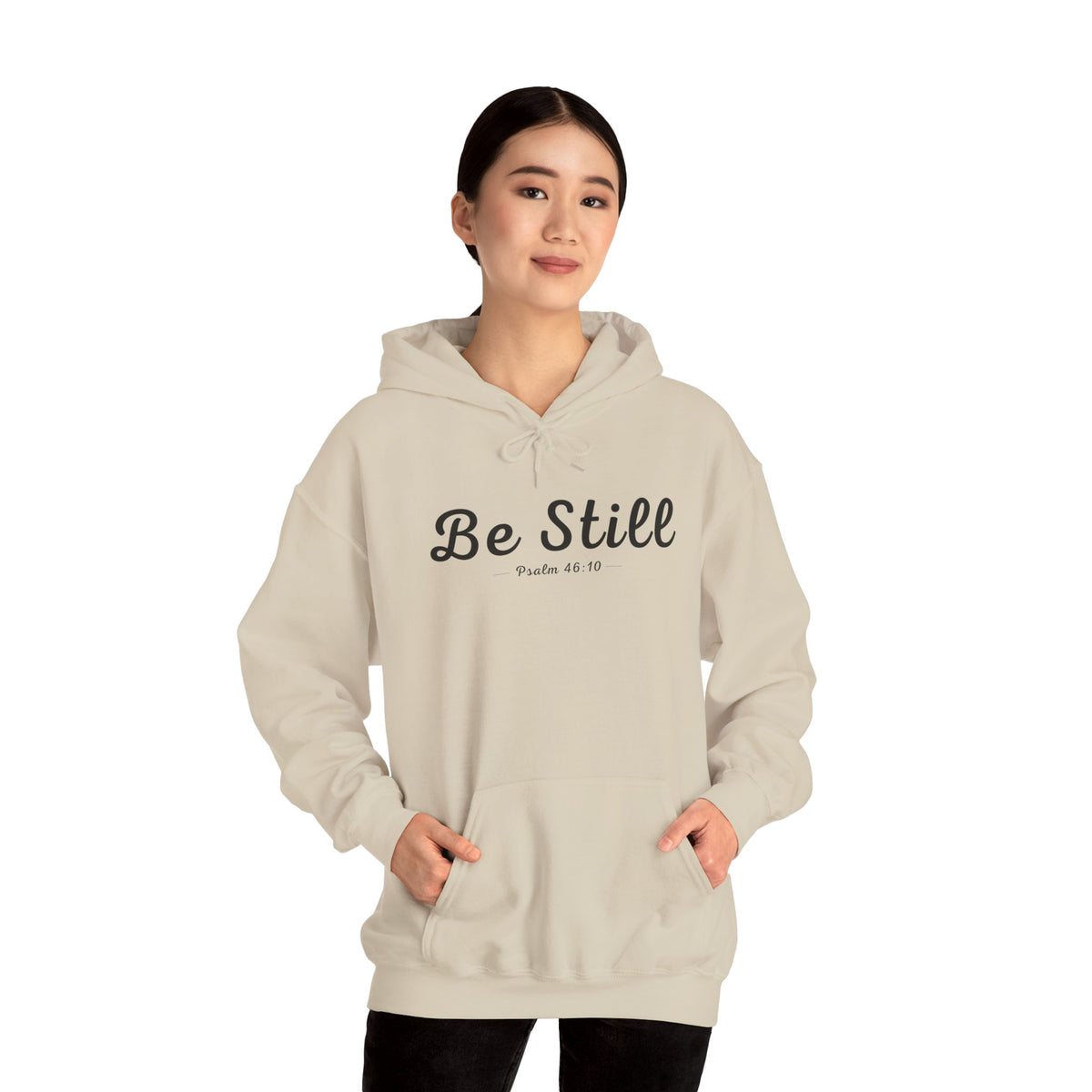 Be Still Christian Hoodie – Psalm 46:10 Faith Comfort Wear