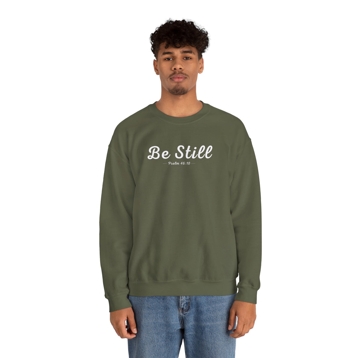 Be Still Christian Sweatshirt – Psalm 46:10 Wear Your Faith