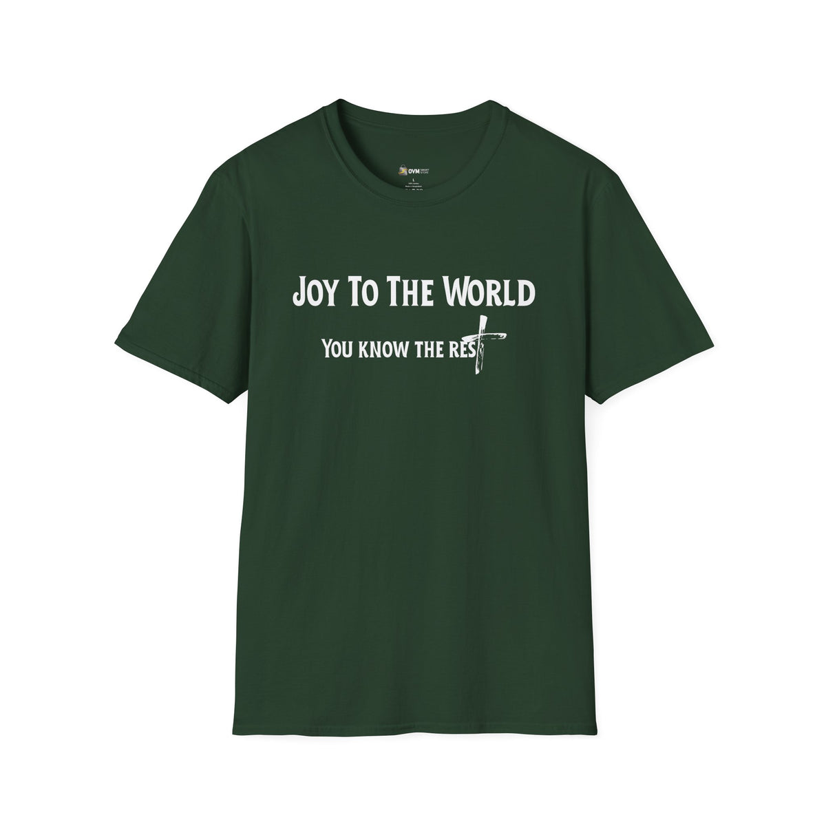 Joy to the World Christian T-Shirt – Faith-Inspired Holiday Apparel | Unisex Softstyle T-Shirt