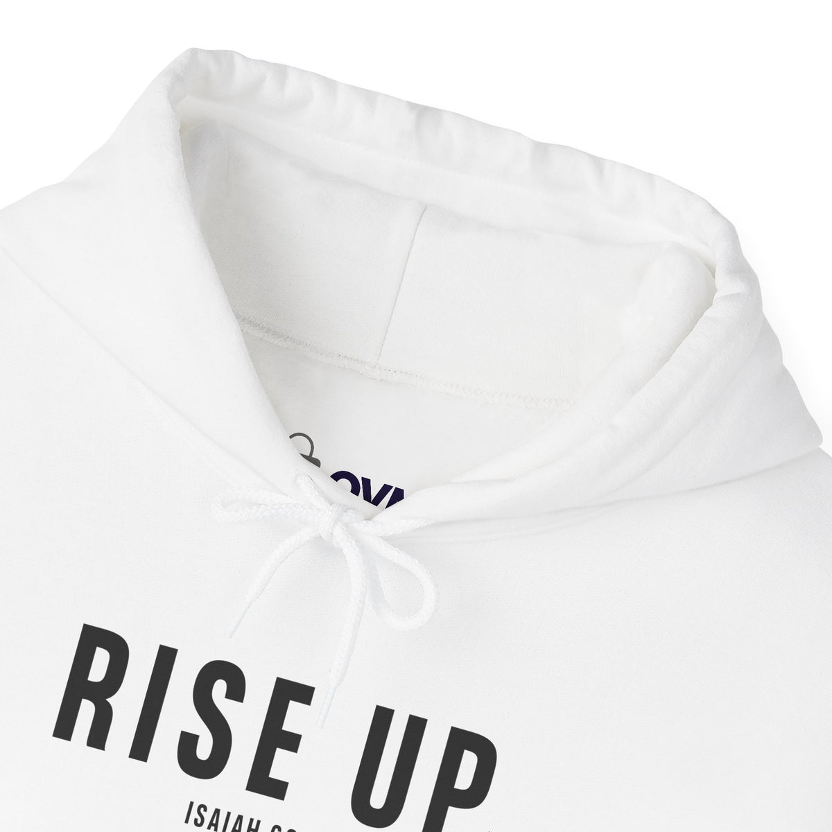 Rise Up Christian Hoodie – Isaiah 60:1 Faith Comfort Wear