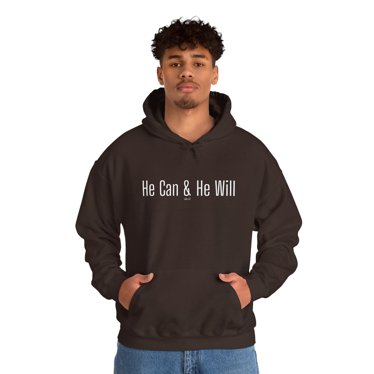 He Can & He Will | Men's Heavy Blend™ Hooded Sweatshirt