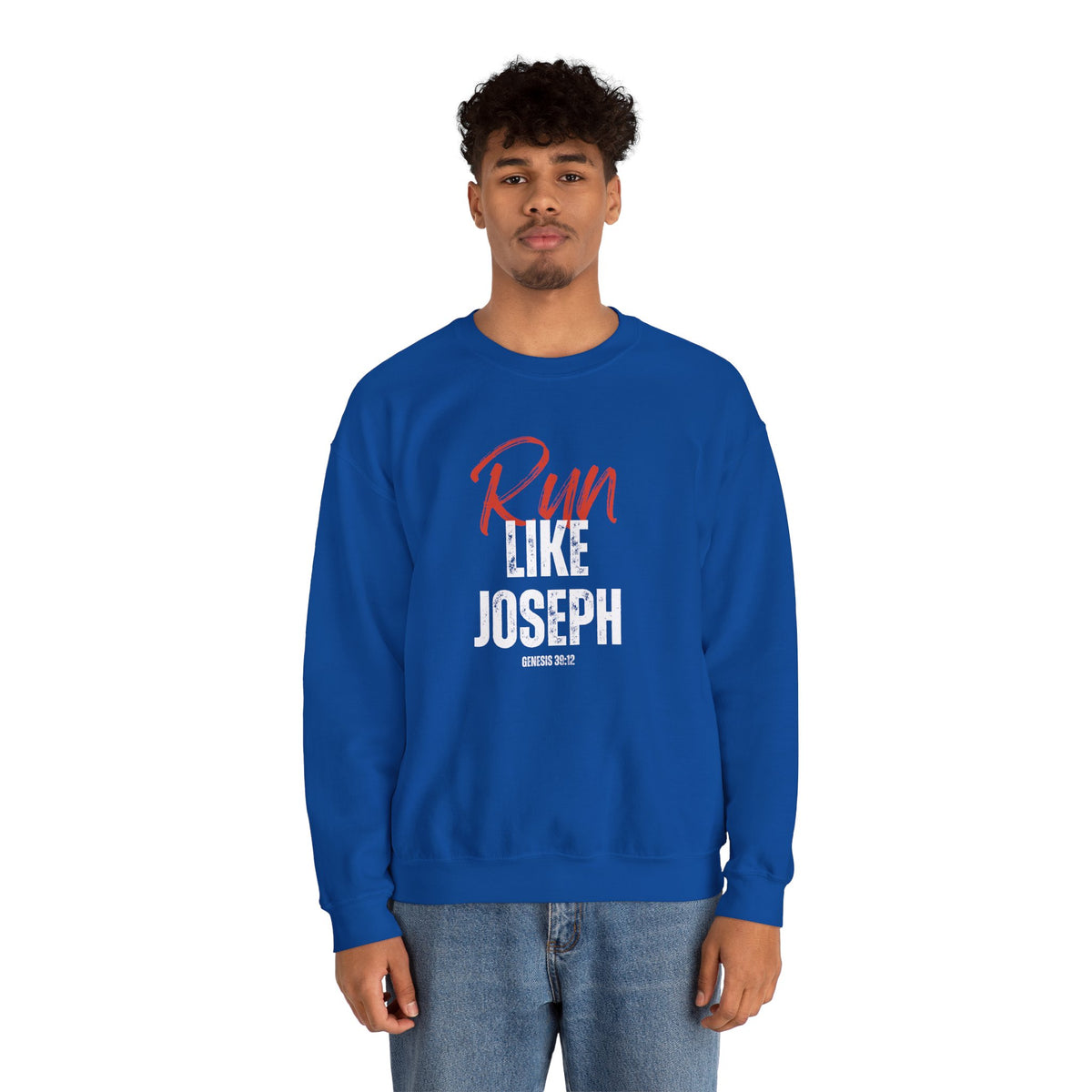 Run Like Joseph- Unisex Heavy Blend™ Crewneck Sweatshirt