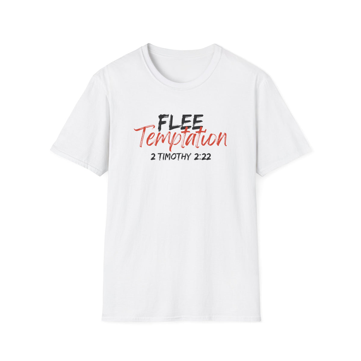 "Flee Temptation" Unisex Softstyle T-Shirt