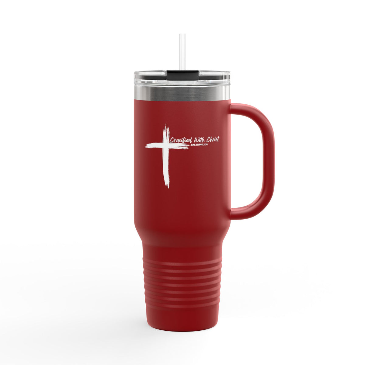 Crucified With Christ Ver.2- Insulated Travel Mug, 40oz