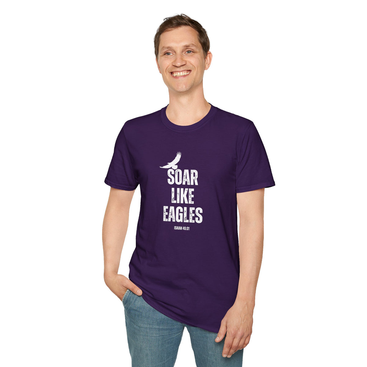 "Soar Like Eagles" Unisex Softstyle T-Shirt