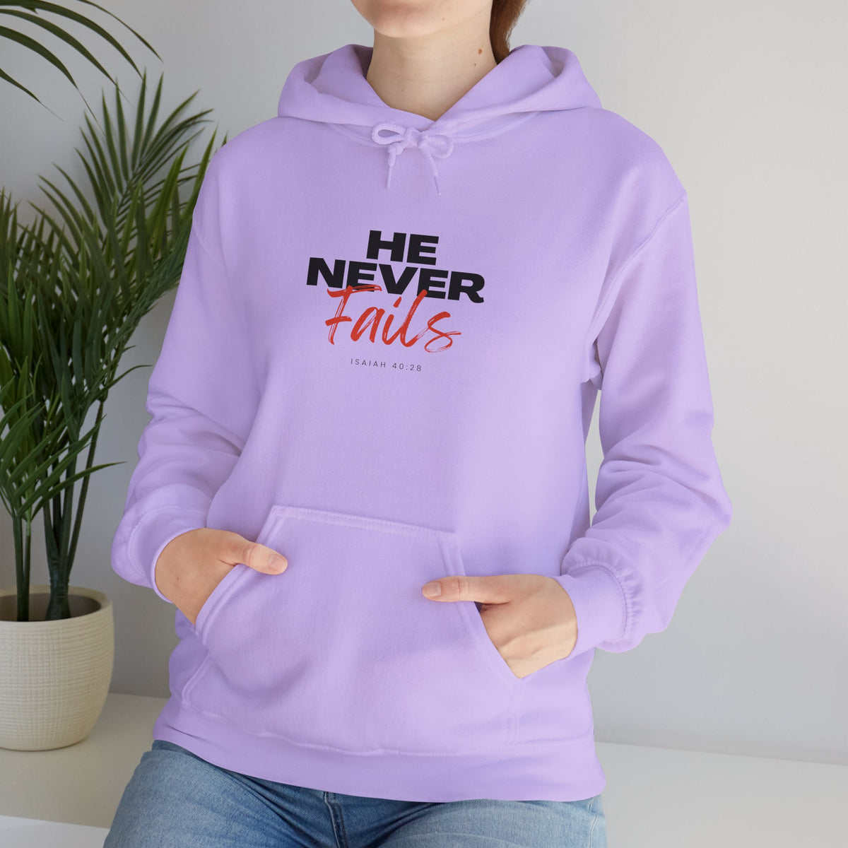 He Never Fails- Unisex Heavy Blend™ Hooded Sweatshirt