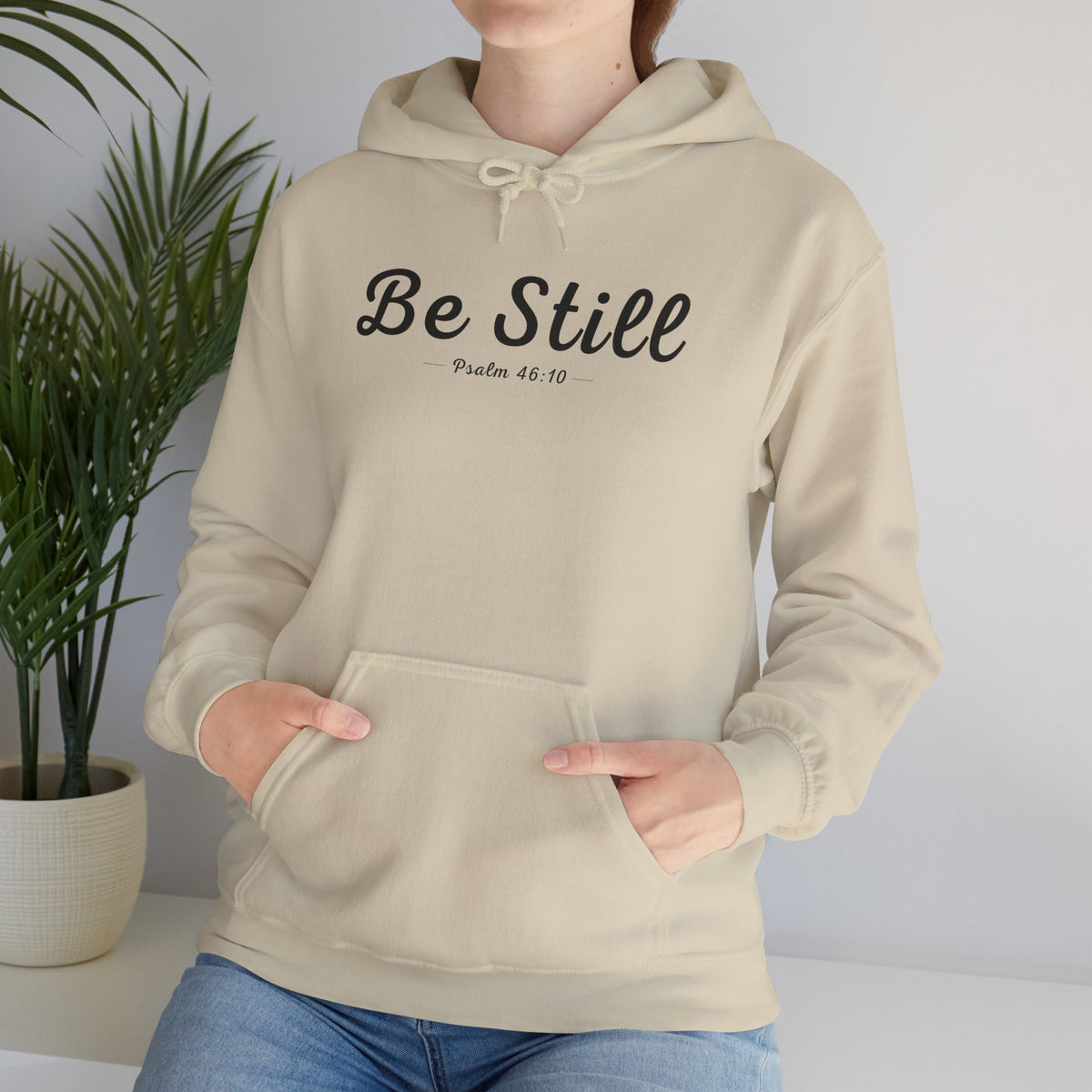 Be Still Christian Hoodie – Psalm 46:10 Faith Comfort Wear