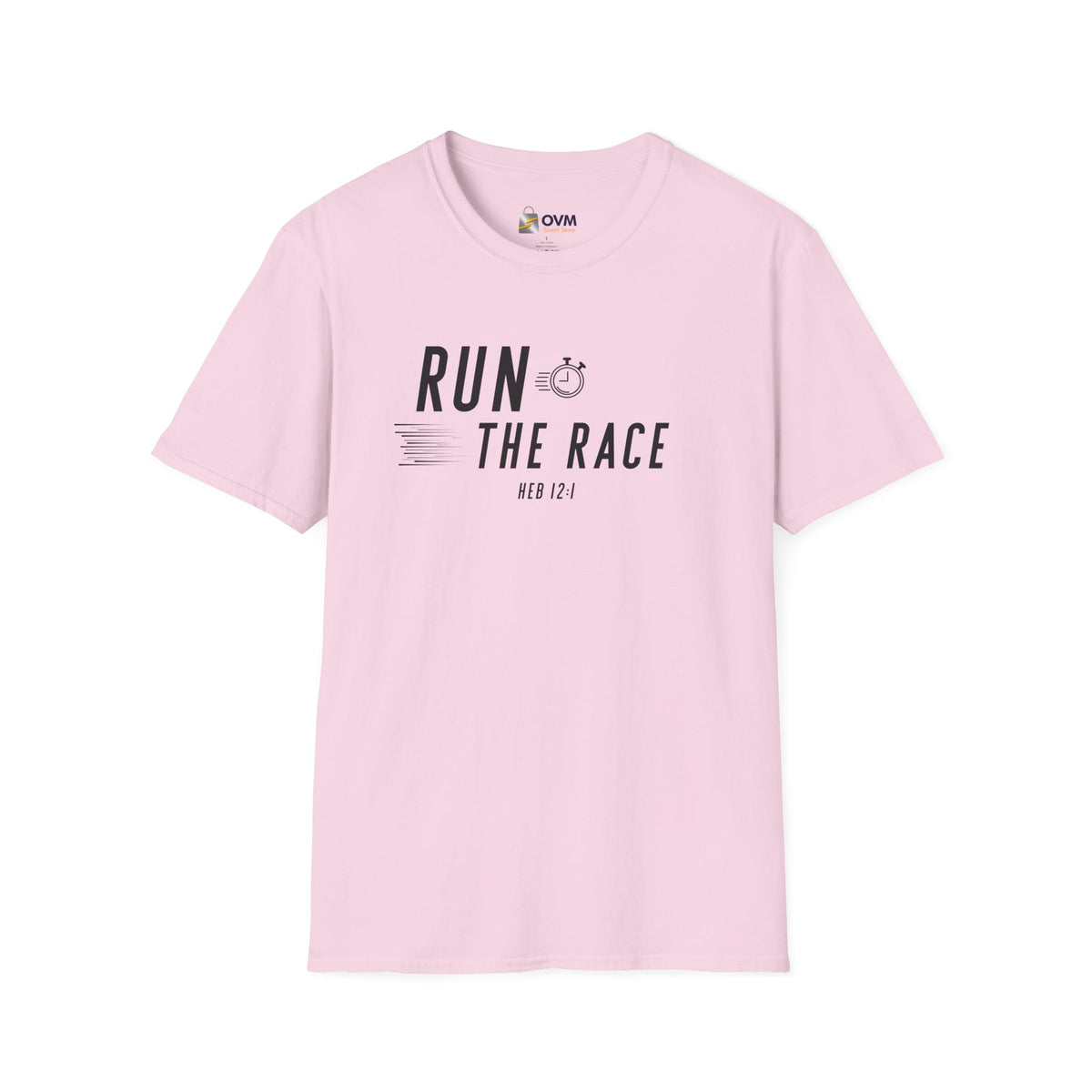Run the Race Christian T-Shirt – Hebrews 12:1 Faith Apparel