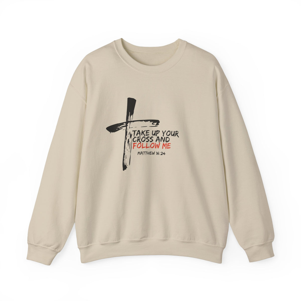 Take Up Your Cross and Follow Me- Unisex Heavy Blend™ Crewneck Sweatshirt