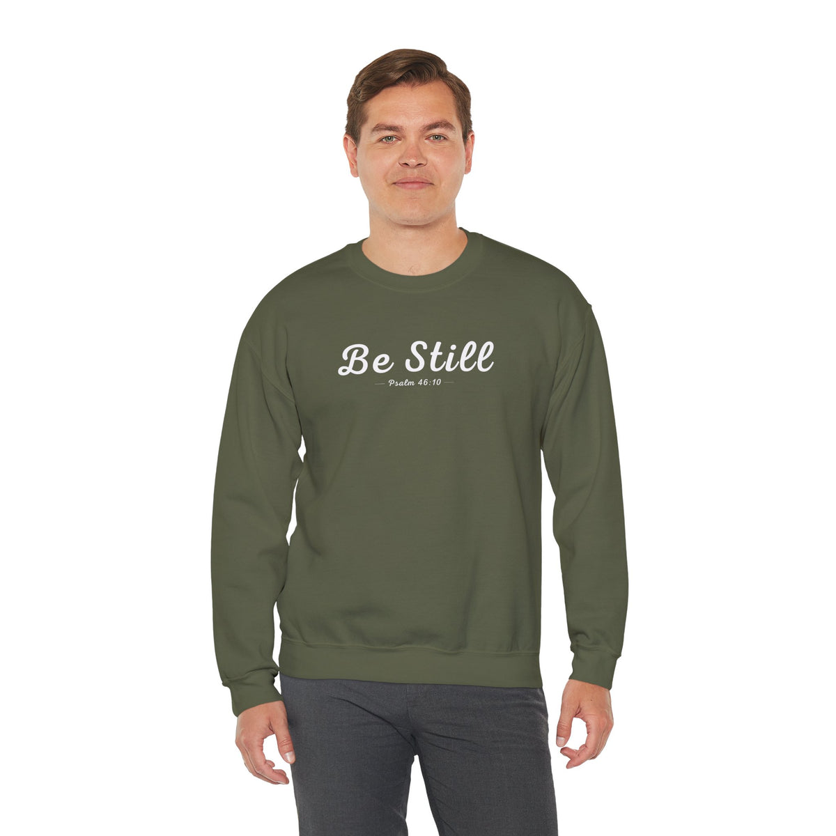 Be Still Christian Sweatshirt – Psalm 46:10 Wear Your Faith